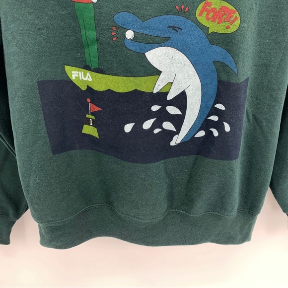 NEW FILA Graphic Crewneck Sweatshirt Size Medium - Picture 3 of 6